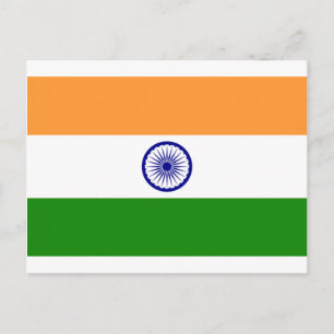 Good colour Indian flag "Tiranga" Postcard