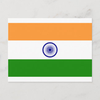 Good colour Indian flag "Tiranga" Postcard