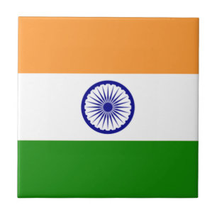Good colour Indian flag "Tiranga" Tile