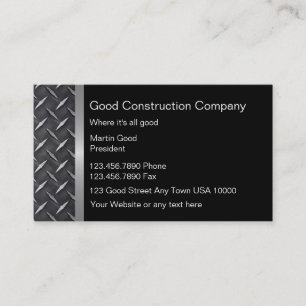 Good Construction Business Cards