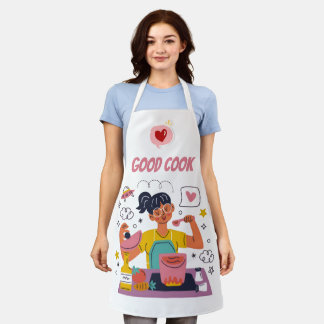 Good Cook Kitchen Apron – Funny & Motivational Coo