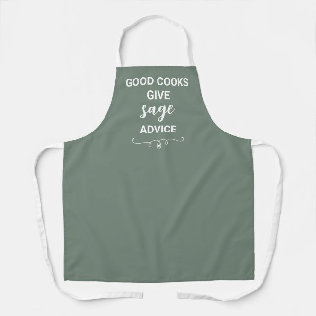Good Cooks Give Sage Advice Apron (Front)