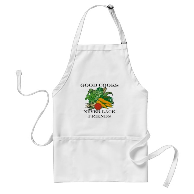 Good Cooks Never Lack Friends Standard Apron (Front)