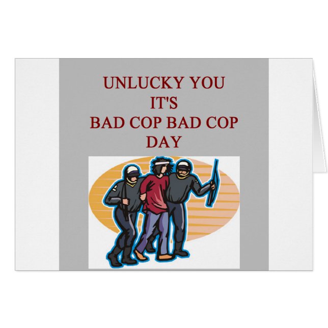 good cop bad cop police joke (Front Horizontal)