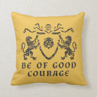 Good Courage Blazon Throw Pillow