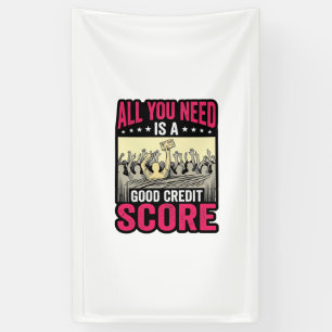 Good Credit Score Vintage Funny Finance Shirt_1 Banner