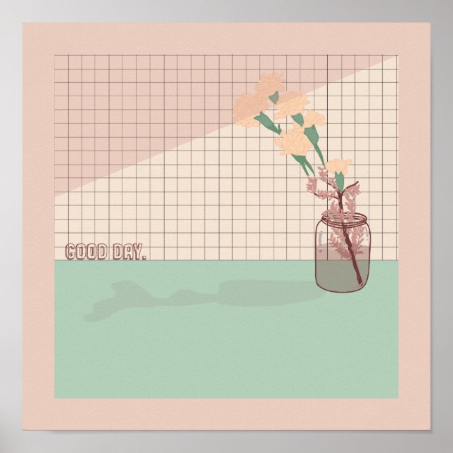 "Good Day" Aesthetic Pastel Colour Poster (Front)