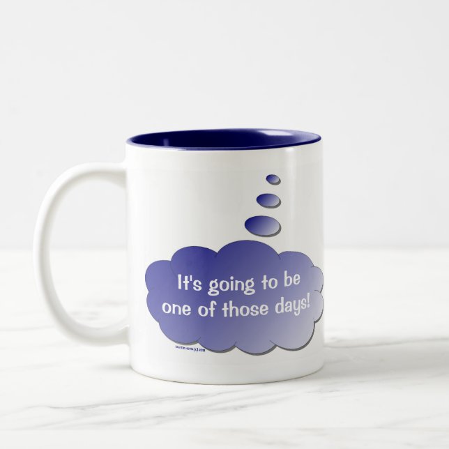 Good Day - Bad Day (Thought Bubble) Mug (Left)