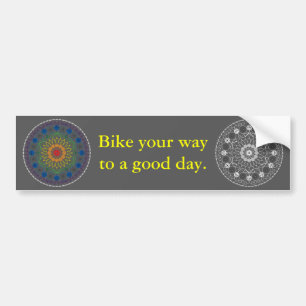 Good Day Bumper Sticker with Mandala 2
