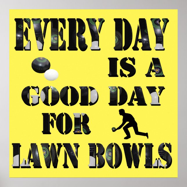 Good Day For Lawn Bowls, Poster (Front)