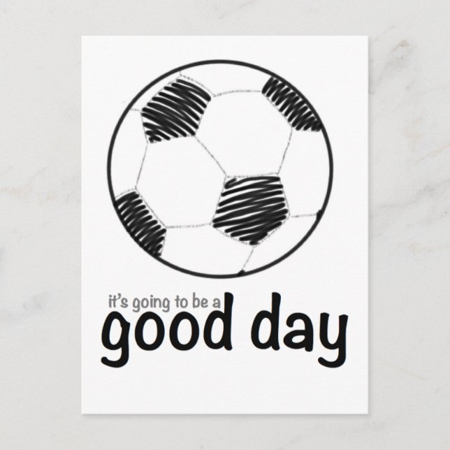 Good day for soccer postcard (Front)