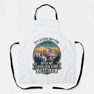 Good Day Hiking Cavalier King Charles Dog Apron