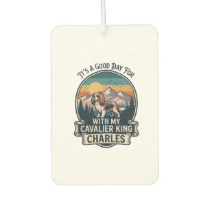 Good Day Hiking Cavalier King Charles Dog Car Air Freshener