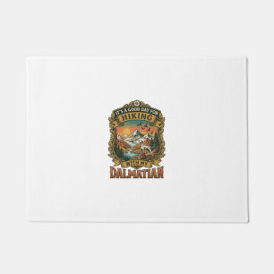 Good Day Hiking Dalmatian Dog Mountains River Doormat