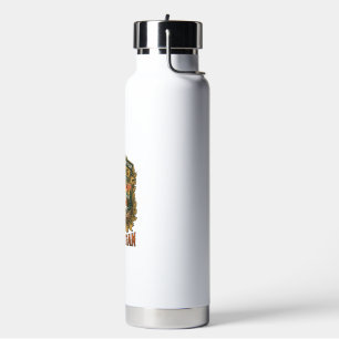 Good Day Hiking Dalmatian Dog Mountains River Water Bottle