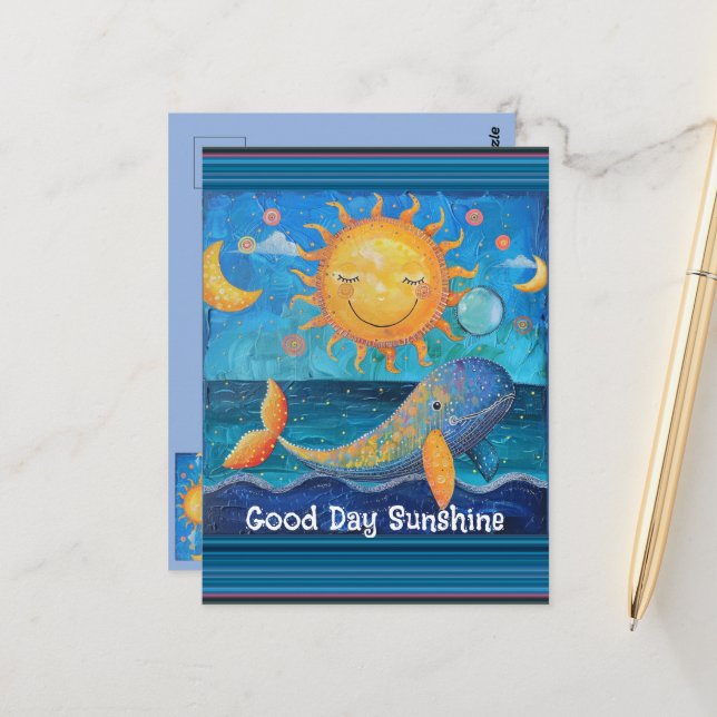 Good Day Sunshine Postcard (Front/Back In Situ)