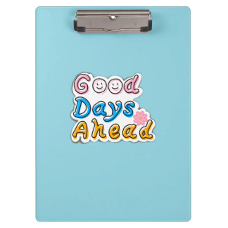 Good Days Ahead Sky Blue Clipboard – Minimal Study