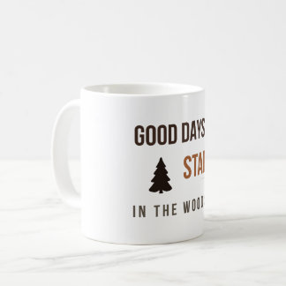 Good Days Start in the Woods Forest Lover Two-Tone Coffee Mug