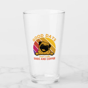good days start with doge and coffee glass