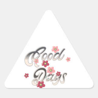 good days triangle sticker