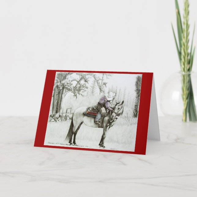 Good Day's Work 5x7 greeting card (Front)