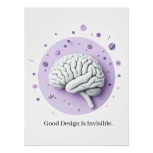 Good Design Is Invisible Poster
