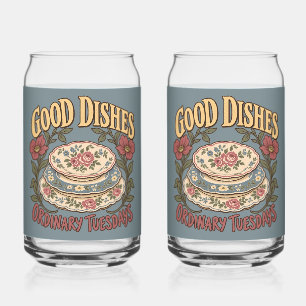 Good Dishes Ordinary Tuesdays Floral China Can Glass