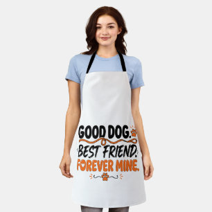 Good Dog Best Friend Forever Mine Cute Dog Lover Apron