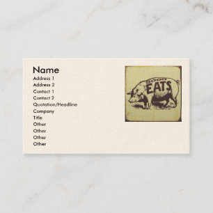 Good Eats Catering Business Card