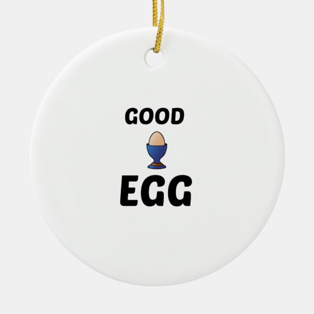 GOOD EGG CERAMIC TREE DECORATION (Front)