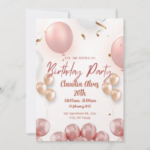 Good elegant birthday invitation. invitation