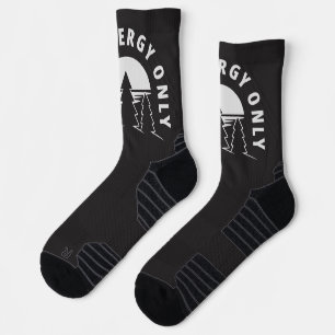 Good Energy Only – Minimalist Nature Art Socks
