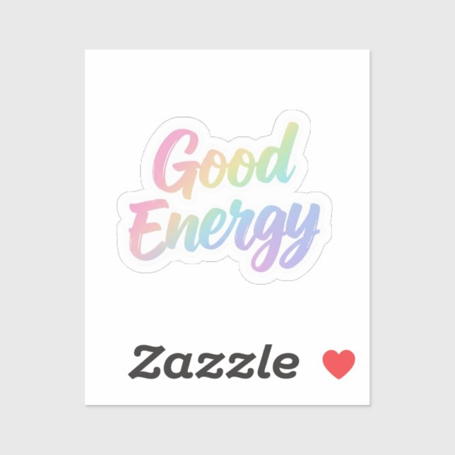 Good Energy Positive Quote Typography Design (Sheet)