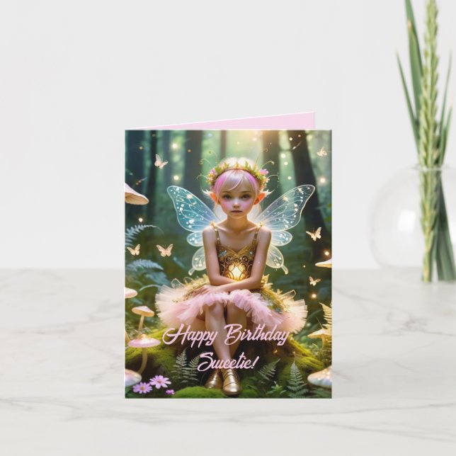 GOOD FAIRY WISHES BIRTHDAY CARD (Front)