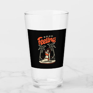 Good Feeling Surfer Girl Glass