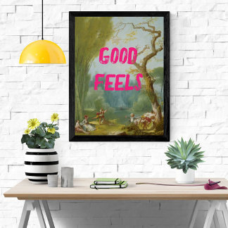 Good Feels Summer Outdoor Bright Pop Art Painting Poster