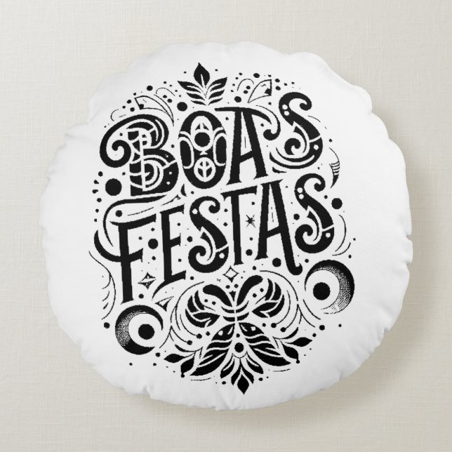 Good Festivals Round Cushion (Front)