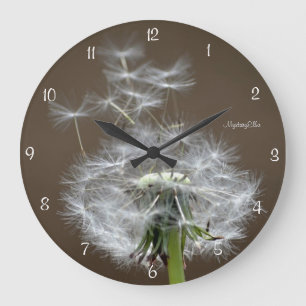 "good flight" by mysteryella large clock