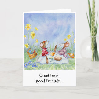 "Good Food, Good Friends" Birthday Card