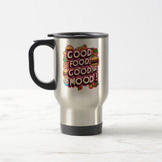 Good Food, Good Mood: Vibrant and Joyful Mug Desig