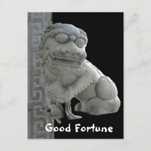 Good Fortune Foo Dog Postcard