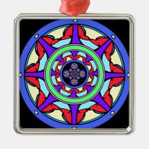 Good Fortune Wheel Metal Tree Decoration