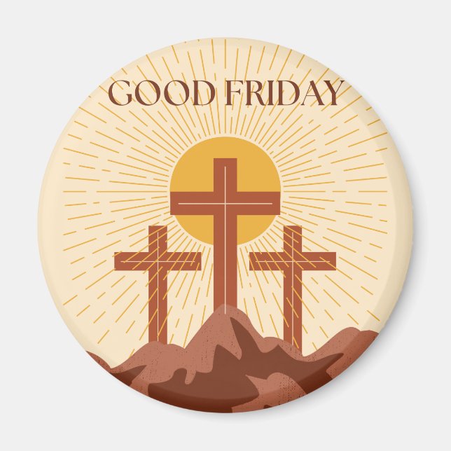 Good Friday Card Magnet (Front)