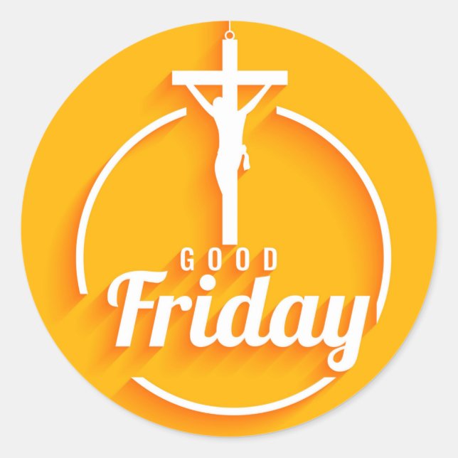 Good Friday  Classic Round Sticker (Front)