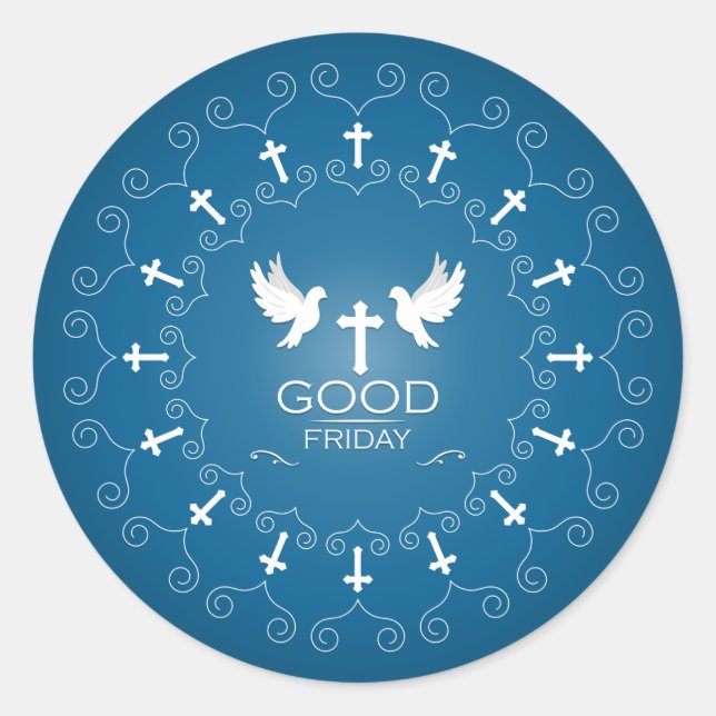 Good Friday  Classic Round Sticker (Front)
