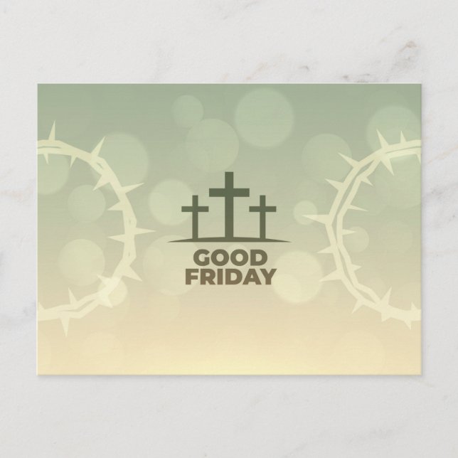 Good Friday  Holiday Postcard (Front)