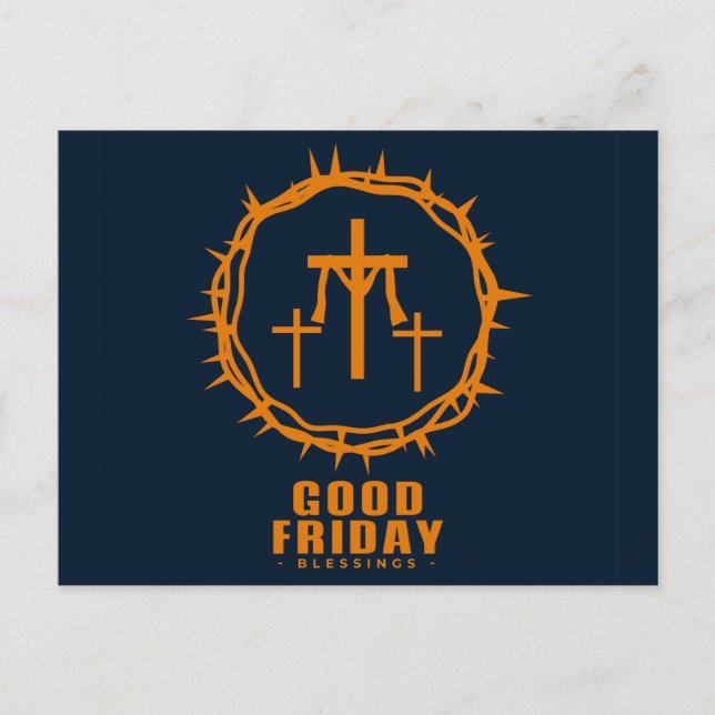 Good Friday  Holiday Postcard (Front)
