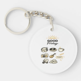 Good Friday Weekend Vibes Key Ring