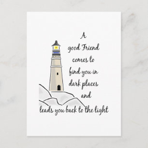 Good Friend Inspirational Quote Postcard
