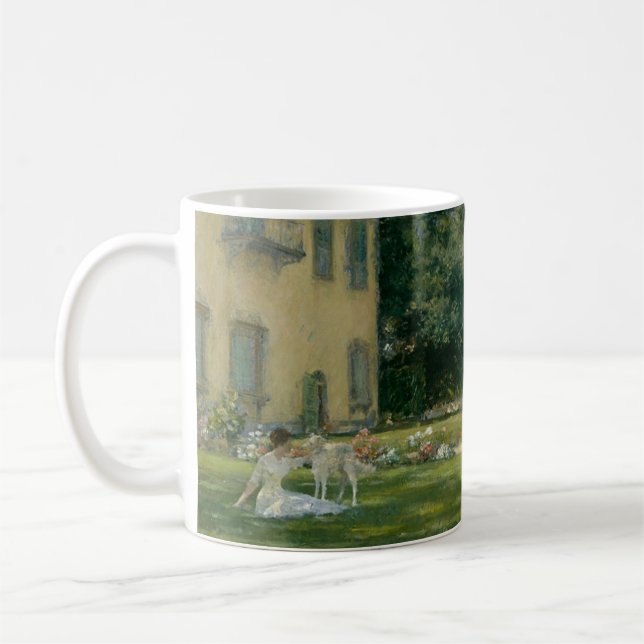 Good Friends American Impressionist Painting Coffee Mug (Left)